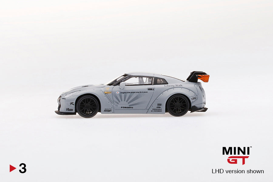 MINI GT #3 LB☆WORKS Nissan GT-R (R35) Matte Grey – J Toys Hobby