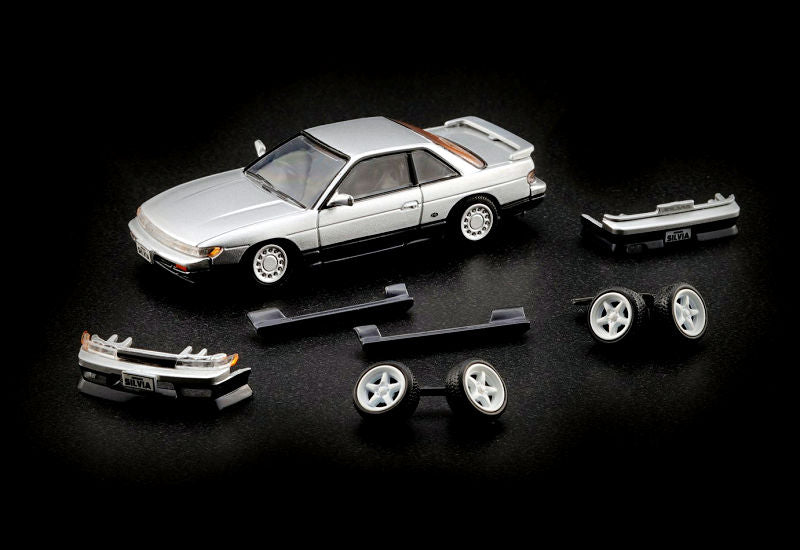 BM CREATIONS 1/64 Nissan Silvia S13 Silver Grey – J Toys Hobby