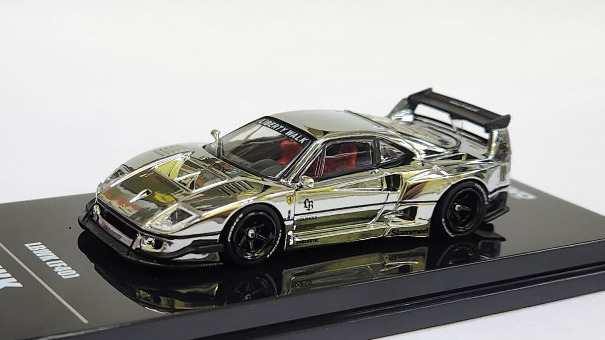 INNO64 1:64 LBWK Ferrari F40 Chrome Silver LBWK Hobby Expo China 