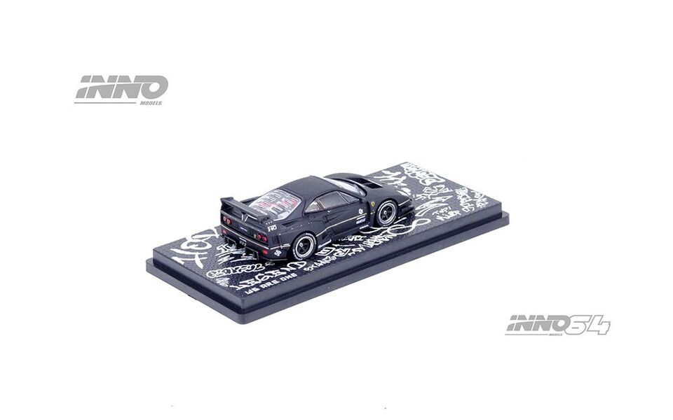 INNO64 LBWK Ferrari F40 Matte Black HONG KONG TOYCAR SALON 2023 SPECIA