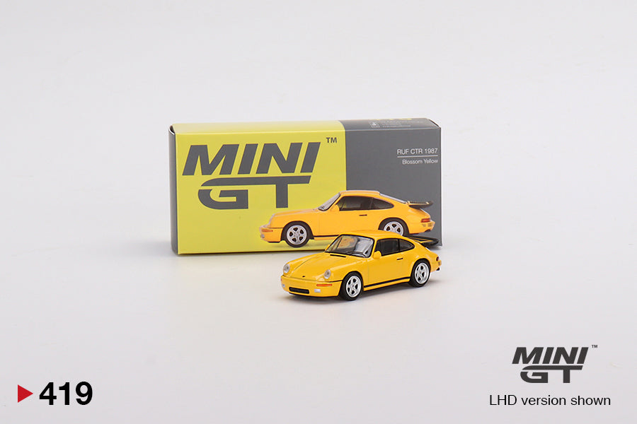 1/64 Mini GT Porsche 911 964 RUF CTR Anniversary (Dark Blue) Diecast Car  Model 