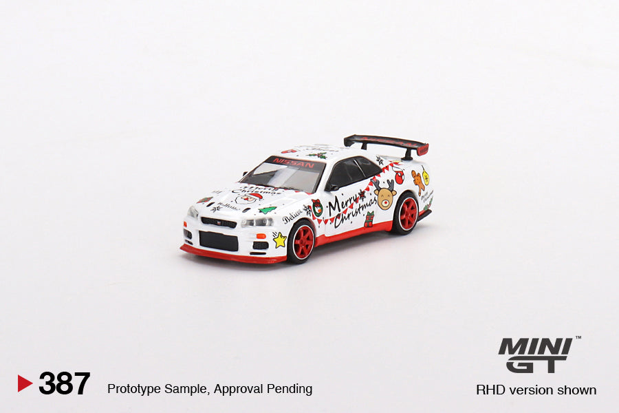 Mini GT #387 Nissan Skyline GT-R R34 Top Secret 2022 Christmas Limited