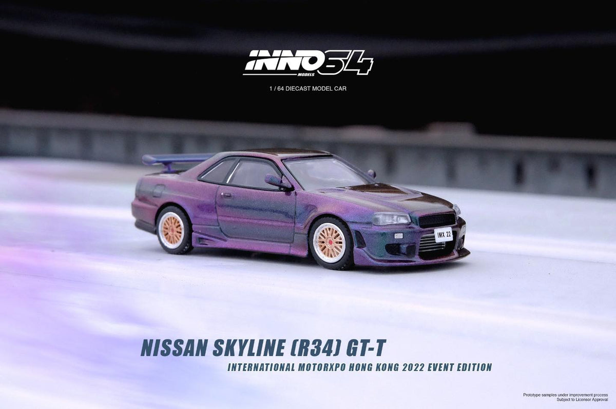 INNO64 Nissan SKYLINE GTT R34 GTR Magic Purple IMX Hong Kong 2022 Even