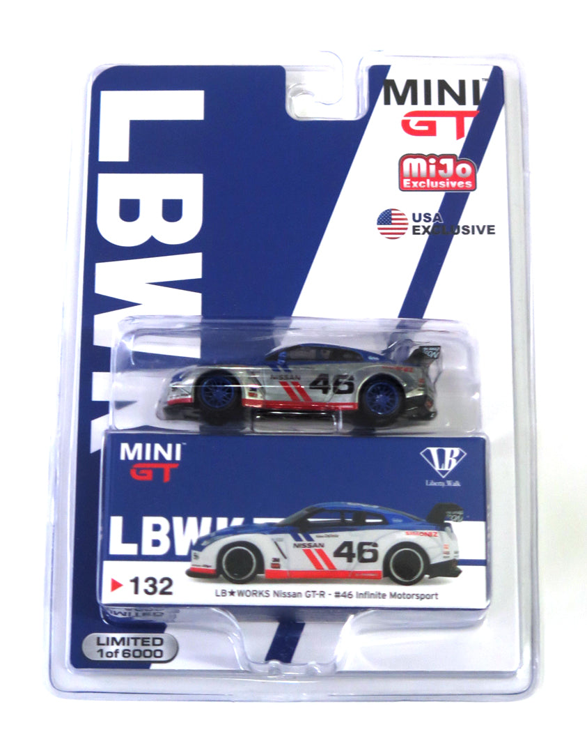 MINI GT x MiJo USA Exclusive #132 Nissan LB GT-R R35 Type 1 Infinite M