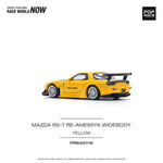 POPRACE 1:64 MAZDA RX-7 (FD3S) RE-AMEMIYA WIDEBODY YELLOW