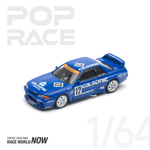 POPRACE 1:64 GT-R R32 #12 CALSONIC WINNER JTC 1990