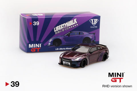 MINI GT #39 LB★WORKS Nissan GT-R (R35) Magic Purple