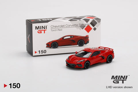 MINI GT #150 1/64 Chevrolet Corvette Stingray 2020 Torch Red