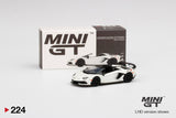 MINI GT #224 Lamborghini Aventador SVJ Roadster Bianco Canopus