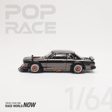 POPRACE 1:64 NISSAN SKYLINE GT-R V8 DRIFT  HAKOSUKA DARK CHROME