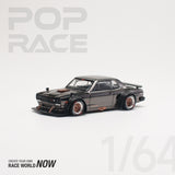 POPRACE 1:64 NISSAN SKYLINE GT-R V8 DRIFT  HAKOSUKA DARK CHROME