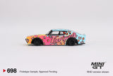 2024 MINI GT #698 Nissan Skyline Kenmeri Liberty Walk LBWK KUMA