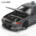 POPRACE 1:64 Nissan GT-R R32 Gun Grey Metallic