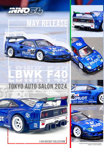 INNO64 LBWK F40 Tokyo Auto Salon 2024 #56 Blue