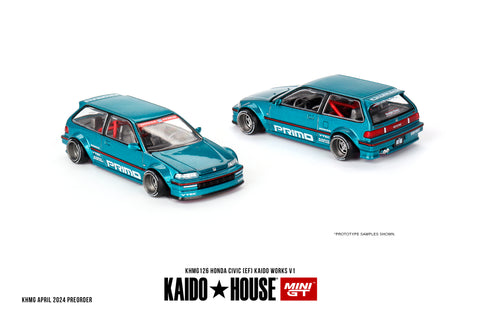 2024 MINI GT x KAIDOHOUSE #126 Honda Civic (EF) Kaido Works V1