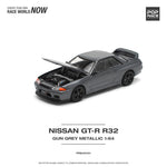 POPRACE 1:64 Nissan GT-R R32 Gun Grey Metallic