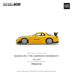 POPRACE 1:64 MAZDA RX-7 (FD3S) RE-AMEMIYA WIDEBODY YELLOW