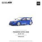 POPRACE 1:64 PANDEM HONDA CIVIC EG6 V1.5 METALLIC BLUE