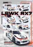 INNO64 1/64 LBWK MAZDA RX7 (FD3S) LB-SUPER SILHOUETTE White