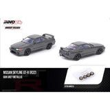 INNO64 NISSAN SKYLINE GT-R R32 Gun Grey Metallic W/ Extra Wheels