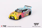 2024 MINI GT #742 LB-Silhouette WORKS GT NISSAN 35GT-RR Ver.1 LBWK KUMA