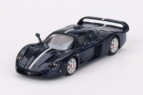 BBR MODEL 1:64 Maserati MC12 Stradale Blue Metallic w/ Stripe