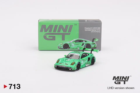 2024 MINI GT #713 Porsche 911 GT3 R #80 GTD AO Racing 2023 IMSA Sebring 12 Hrs