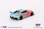 2024 MINI GT #742 LB-Silhouette WORKS GT NISSAN 35GT-RR Ver.1 LBWK KUMA