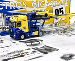 GCD SHADOW PRO 1:64 Actros Truck - SPOON (LHD) + Spoon FD2 Model Car