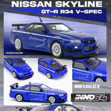 INNO64 NISSAN SKYLINE GT-R (R34) V-SPEC Tuned by "MINE'S" BLUE