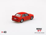 MINI GT #43 BMW M3 (E30) Henna Red LHD