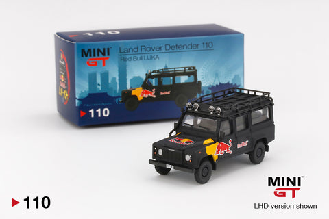 MINI GT #110 Land Rover Defender 110 Red Bull LUKA – J Toys Hobby