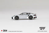 MINI GT #354 Porsche 911 Turbo S GT Silver Metallic