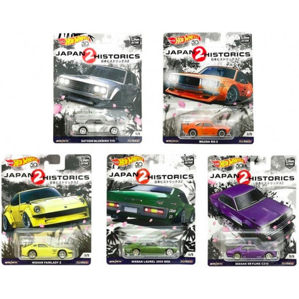 2018 Hot Wheels Japan Historics 2 JH2 Complete Set of 5 – J Toys