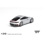 MINI GT #210 Porsche 911 (992) Carrera S GT Silver Metallic RHD