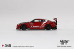 MINI GT #345 Liberty Walk LB Silhouette Works Nissan 35GT-RR Type 2 Red RHD