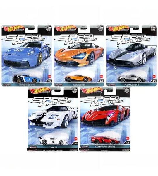 Speed Machines Hot Wheels Car Culture 5-Car Assortment Big J's Garage